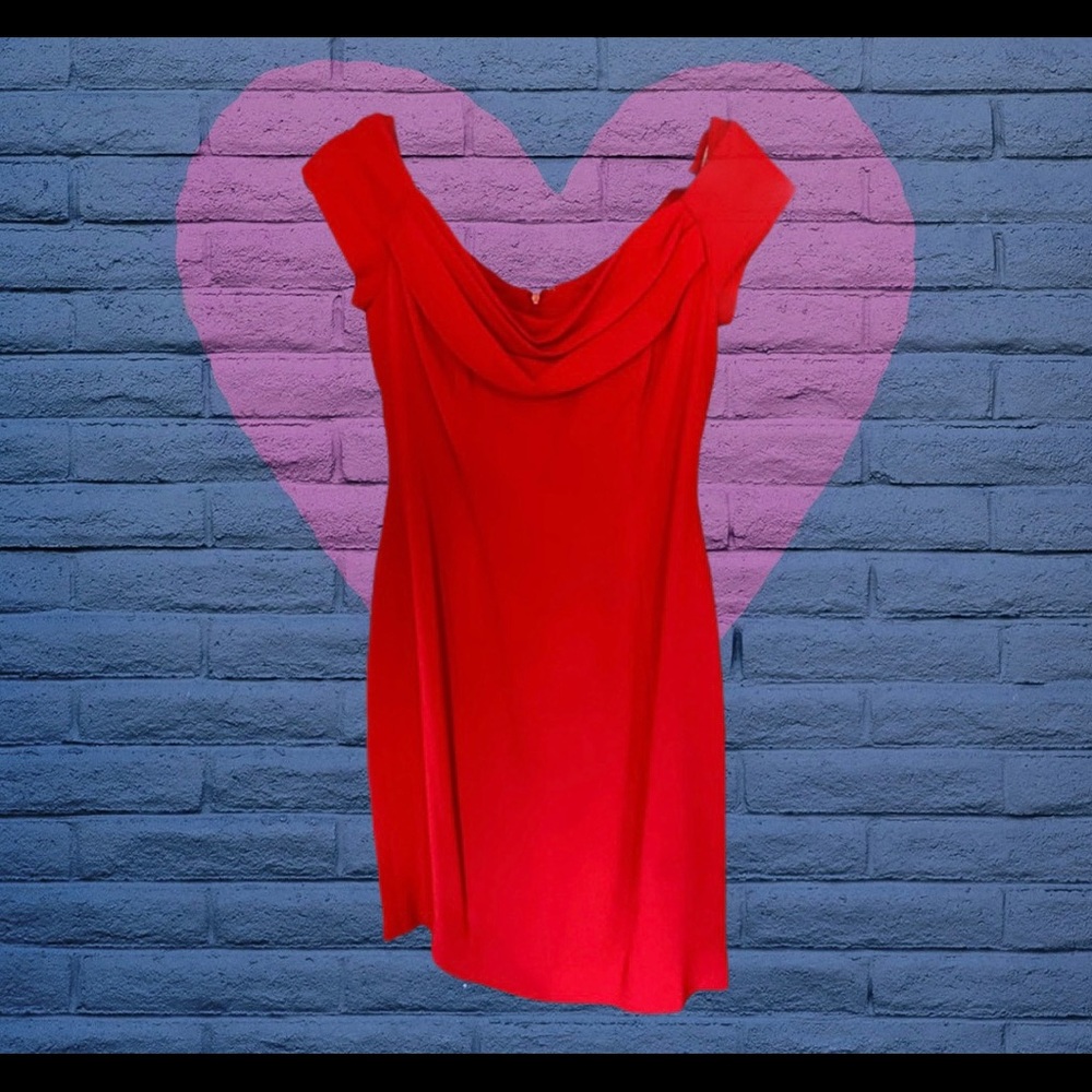 Nicole Miller Anne Taylor Mini Red Cocktail Dress